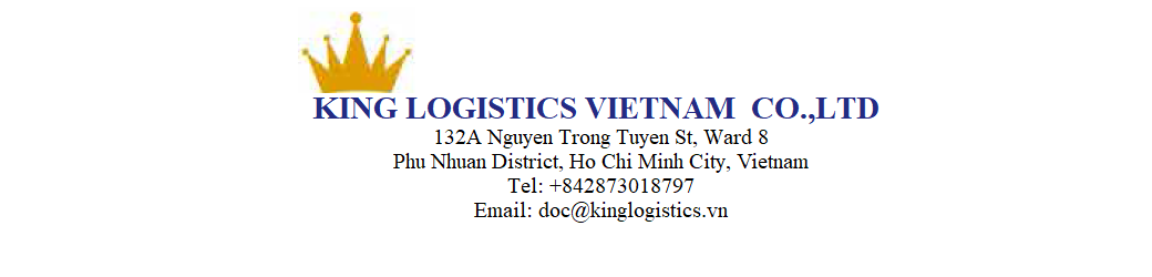 KING LOGISTICS VIETNAM CO., LTD.